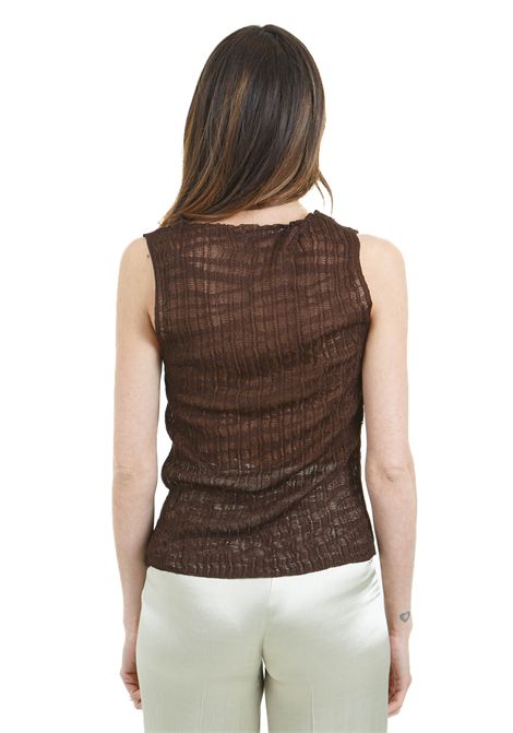 Maglia giromaniche traforata ATTIC AND BARN | Maglie | TARIFA-ATKN002-AT300660